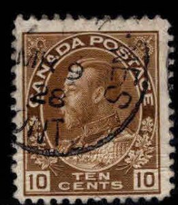 Canada Scott 118 Used  Bister Brown colored Stamp