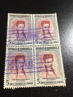 Honduras sc C254 u block of 4