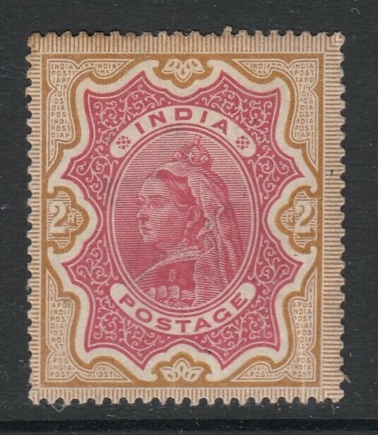 India, Sc 50 (SG 107), Mint lg pt OG (gum bends)