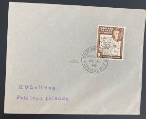 1948 South Georgia Falkland Island First Day Cover FDC Decency Stamps