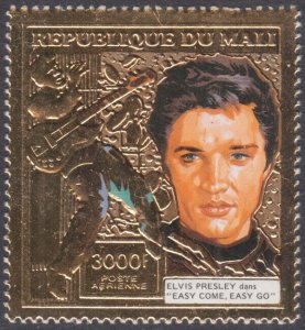 MALI Sc # mai003 CPL MNH GOLD FOIL of ELVIS PRESLEY