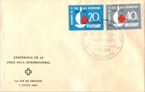 Uruguay Scott 706-707 Unaddressed.
