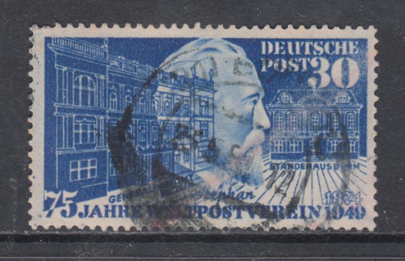 Germany Sc 669 used 1949 30pf ultra UPU, F-VF