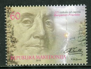 123 - MACEDONIA 2015 - Benjamin Franklin - MNH Set