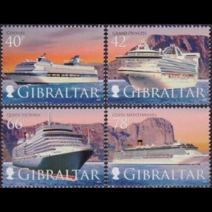 GIBRALTAR 2008 - Scott# 1153-6 Cruise Ships Set of 4 NH