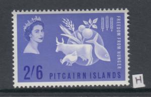 XG-AA704 PITCAIRN ISLANDS - Freedom From Hunger, 1963 QEII, Fish MNH Set