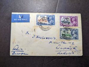 1935 British N Rhodesia Airmail First Flight Cover FFC Nkana to Broken Hill