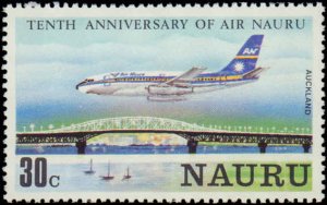 Nauru #210-213, Complete Set(4), 1980, Aviation - Airplanes, Never Hinged