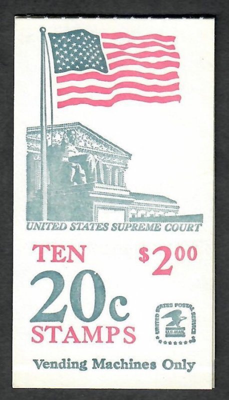 BK140 Flag over Supreme Court Booklet - 1896d (Grey Blue, DP, Large BT)