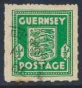 Guernsey  SG 1b Used Bluish Green    see details