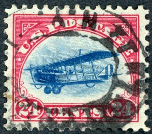 #C3 – 1918 24c Curtiss Jenny, carmine rose & blue. Used. F/VF.