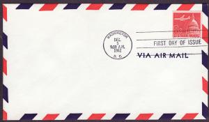 C65 Jet over Capitol uncacheted FDC