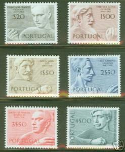 PORTUGAL Scott 1097-1102  MNH** Sculptor set CV $6