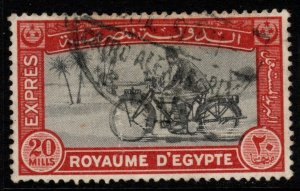 EGYPT SGE139 1926 20m BLACK & RED EXPRESS STAMP USED