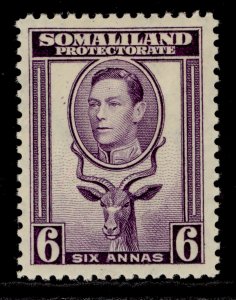 SOMALILAND PROTECTORATE GVI SG98, 6a violet, M MINT. Cat £16.