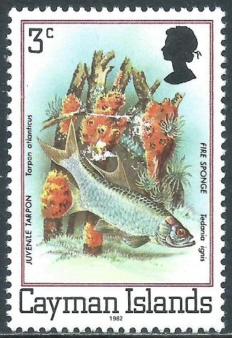 Cayman Islands, Sc #452a, 3c MH