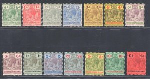1914-23 British Solomon Islands - Stanley Gibbons n. 22/38 - MH*