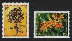 New Caledonia Flowers 2v 1989 MNH SG#855-856