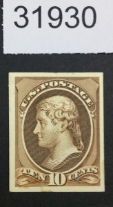 US STAMPS #209p4 PROOF ON CARD  LOT #31930