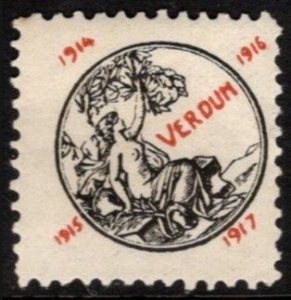 1914 WW One France Delandre Small Poster Stamp 1914-1917! Verdun MNH