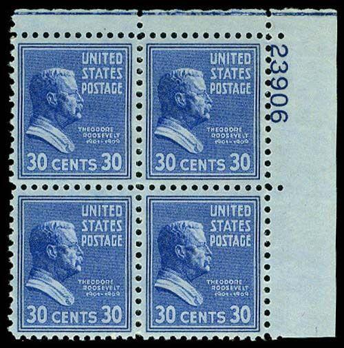 U.S. PLATE BLOCKS 830  Mint (ID # 60416)