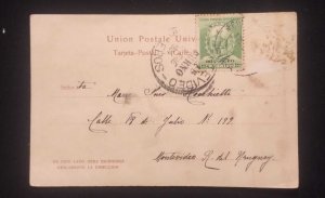 O) 1904 PERU,    MANCO CAPAC, FOUNDER OF ICA DYNASTY, , CIRCULATED COVER TO MONT