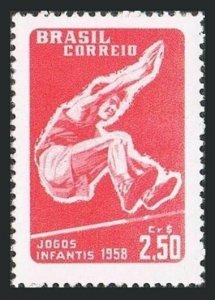 Brazil 864 block/4,MNH.Michel 930. 8th Children's Games,1958.High jump.