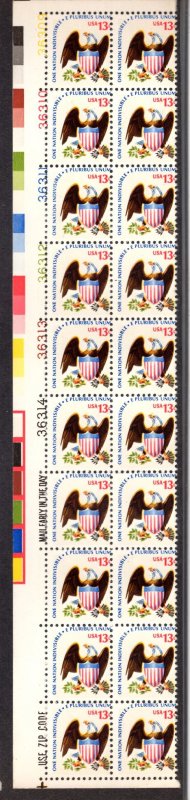 United States Scott #1596 MINT Plate Block NH OG, 20 beautiful stamps!