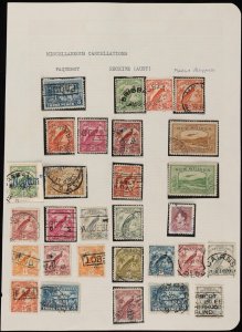 NEW GUINEA Postmarks 1920s-30s range. SG cat £290, plus premium for uses. (28)