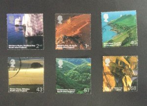 GB 2005. A British Journey - South West England.  Set of 6 used stamps.