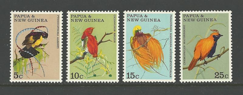 BIRDS - PAPUA NEW GUINEA #301-304  MNH