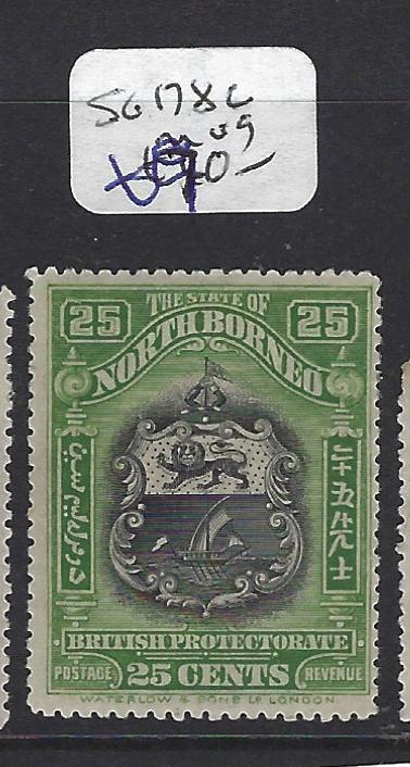 NORTH BORNEO (P1712B)   25C ARMS, LION SG  178C   MOG