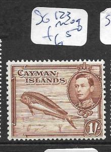 CAYMAN ISLANDS (PP1801B) KGVI  1/- FISH SG 123   MOG