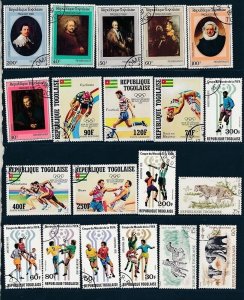 D395569 Togo Nice selection of VFU Used stamps