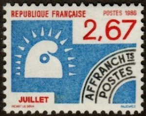 France 1959 - Mint-NH - 2.67fr July (Month) (1986) (cv $1.55)