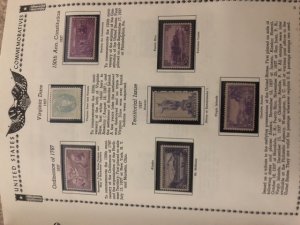 The All American Stamp Album Mint Stamps Very Nice Starts At 1933 Almost Full