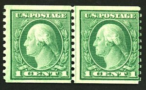 U.S. #490 MINT PAIR OG LH