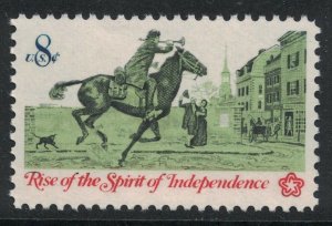 Scott 1478- Spirit of Independence, Colonial Postrider- MNH 8c 1973- unused mint