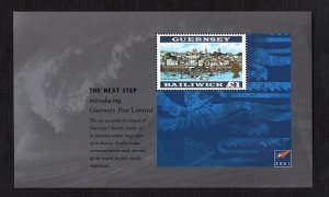 Guernsey   #749  2001   MNH  change to post ltd booklet pane £1