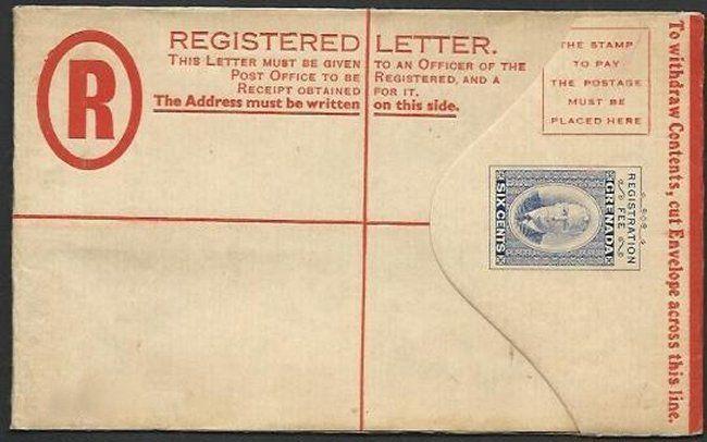 GRENADA GVI 12c registered envelope fine unused............................61054