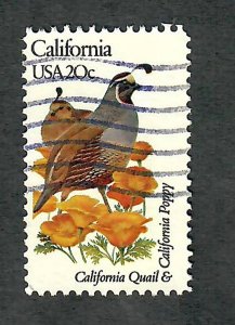 1957 California Birds and Flowers used single - perf 10.5 x 11