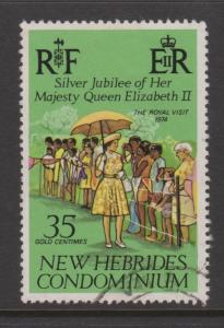 British New Hebrides Sc#214 Used