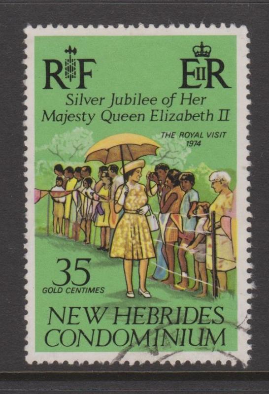 British New Hebrides Sc#214 Used