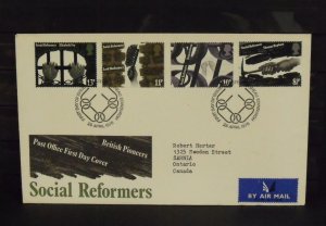 15469   GREAT BRITAIN   FDC # 781-784     Social Reformers