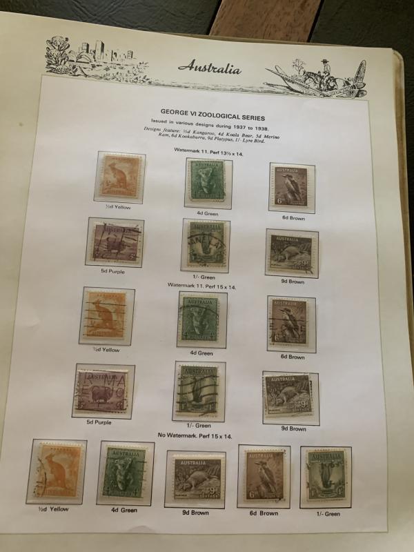 Australia Collection from 1927 to 1978 Used Cat. Value $575