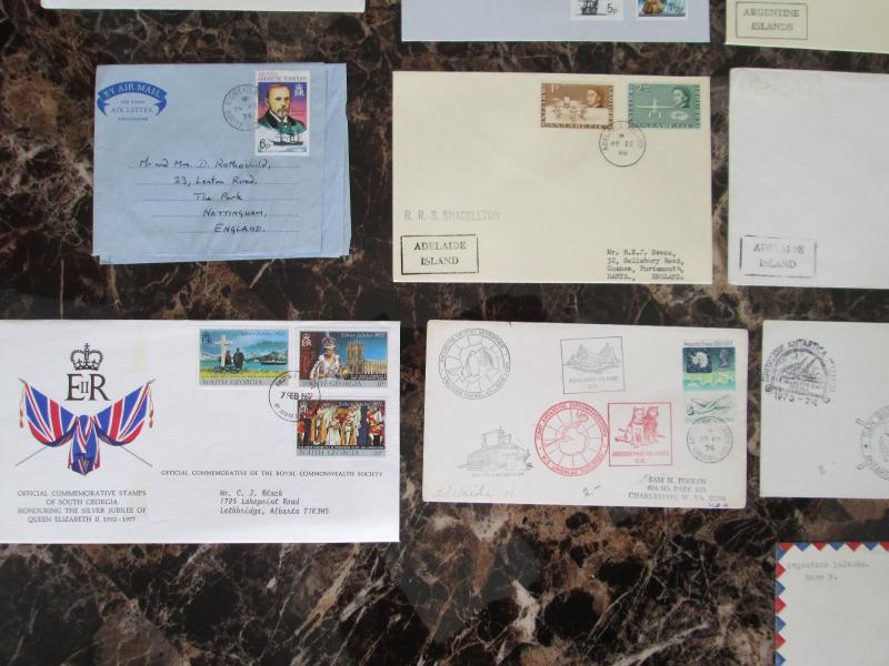 Lot of 17 Covers Postal History British Antarctic Territory