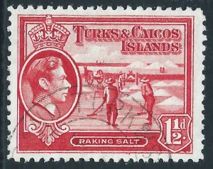 Turks and Caicos Islands, Sc #81, 1-1/2d Used