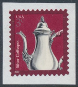  USA Sc# 3754  Used SA on piece Coffee  Pot 2007  see details  / scans