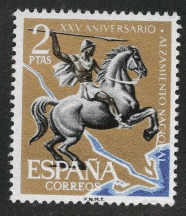 SPAIN Scott 996 MNH** from national uprising set 1961