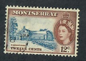 Montserrat #136 used single